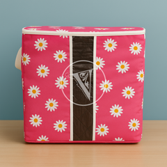 110 GSM Non-Woven Floral Storage Bag - Pink