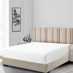 Terry Waterproof Mattress Protector-White King