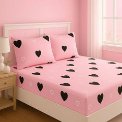 Loventy - Fitted Bedsheet Set (King)