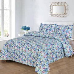 Aster Blue Bedsheet Set