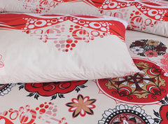 Rine Red Bedsheet Set