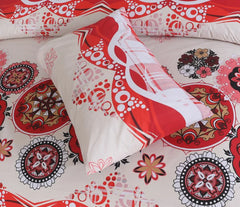 Rine Red Bedsheet Set