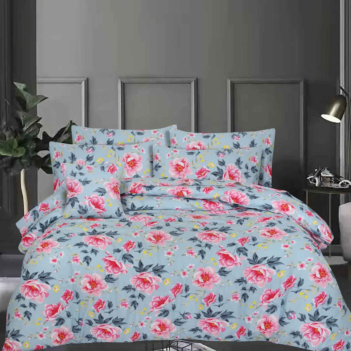 Grace - King Size Duvet Cover Set (7 Piece)