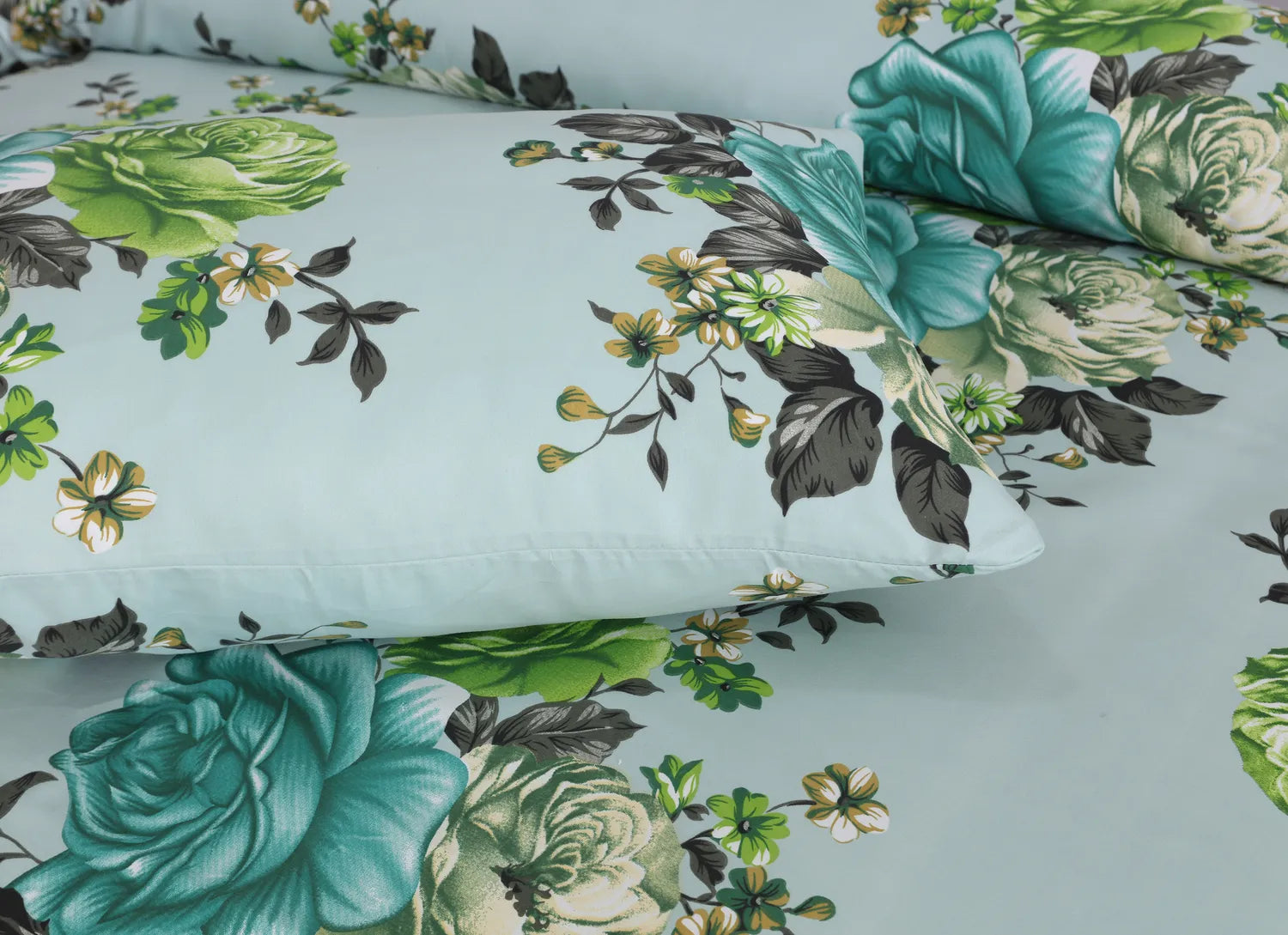 Blossom Mint Bedsheet Set