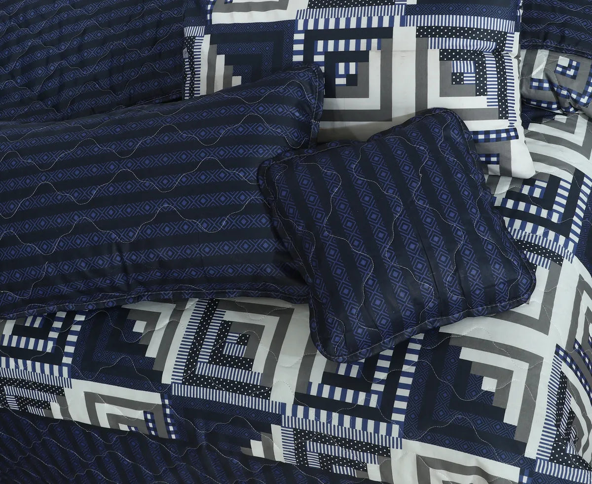 Aaeena- Comforter Set- 7 Pcs