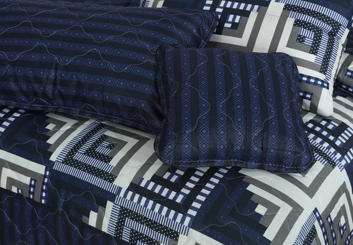 Aaeena- Comforter Set- 7 Pcs