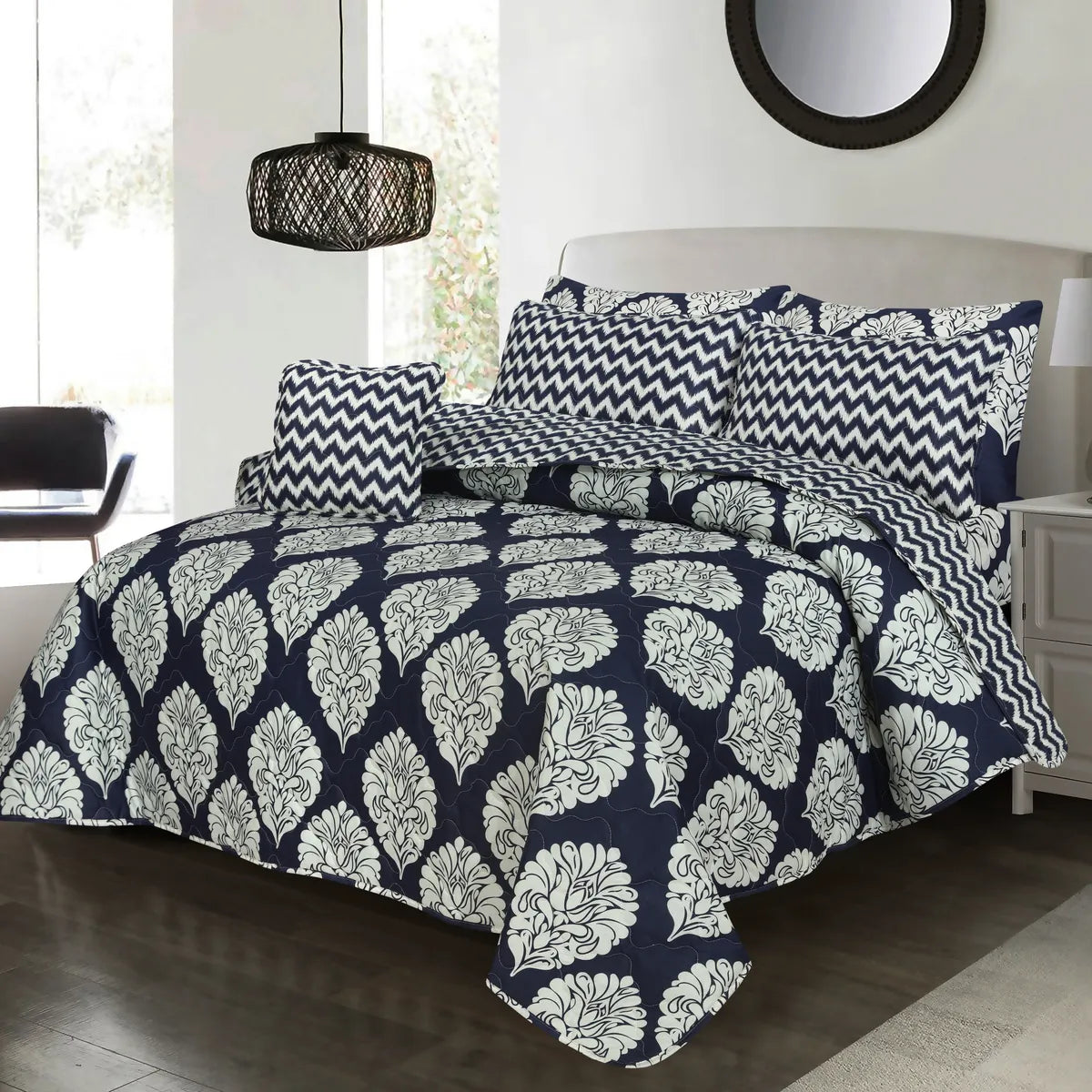Chaandni - Comforter Set- 7 Pcs