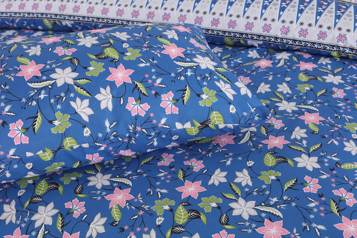 Figon Blue Bedsheet Set