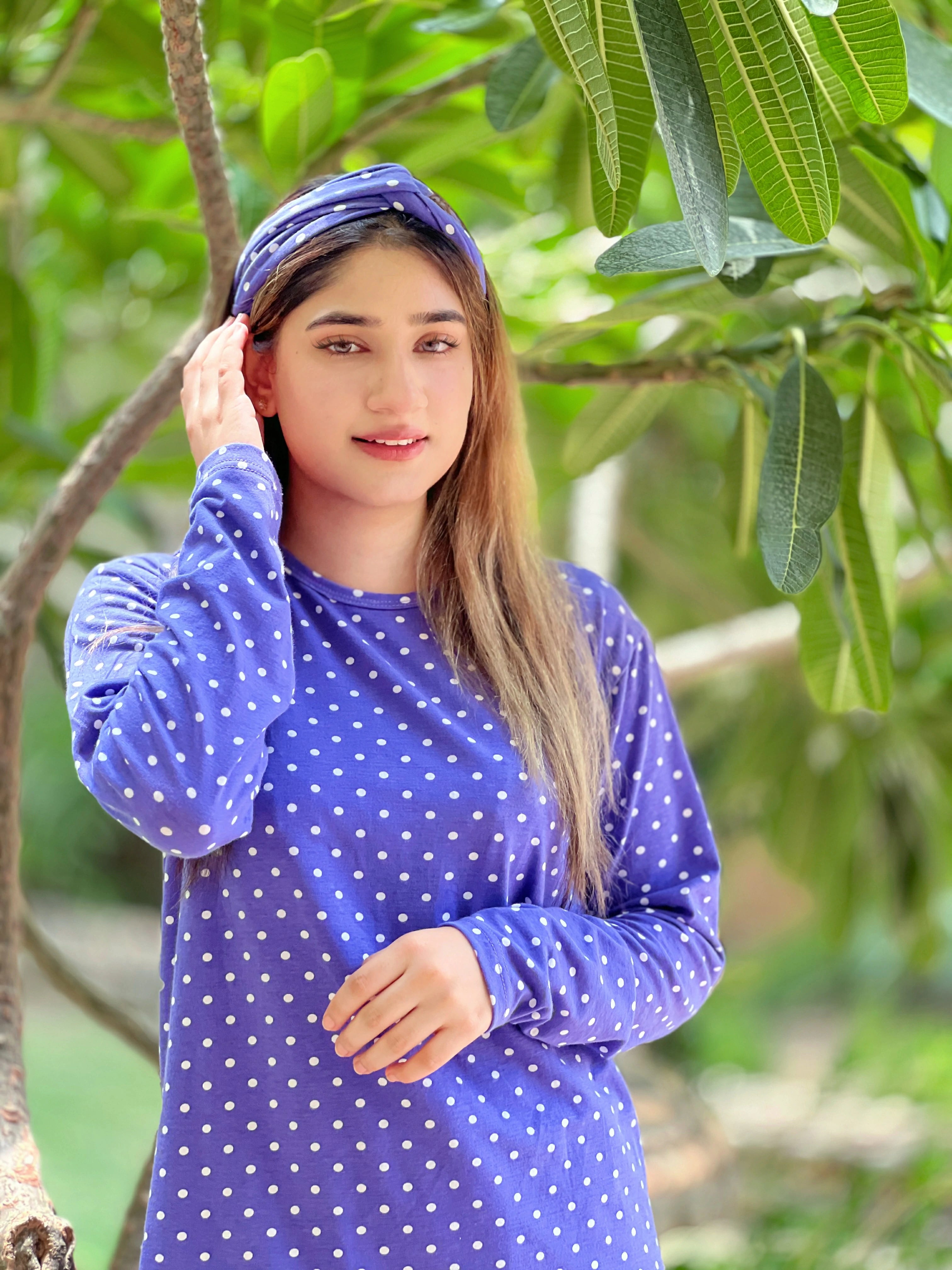 Polka Dots Night Suit