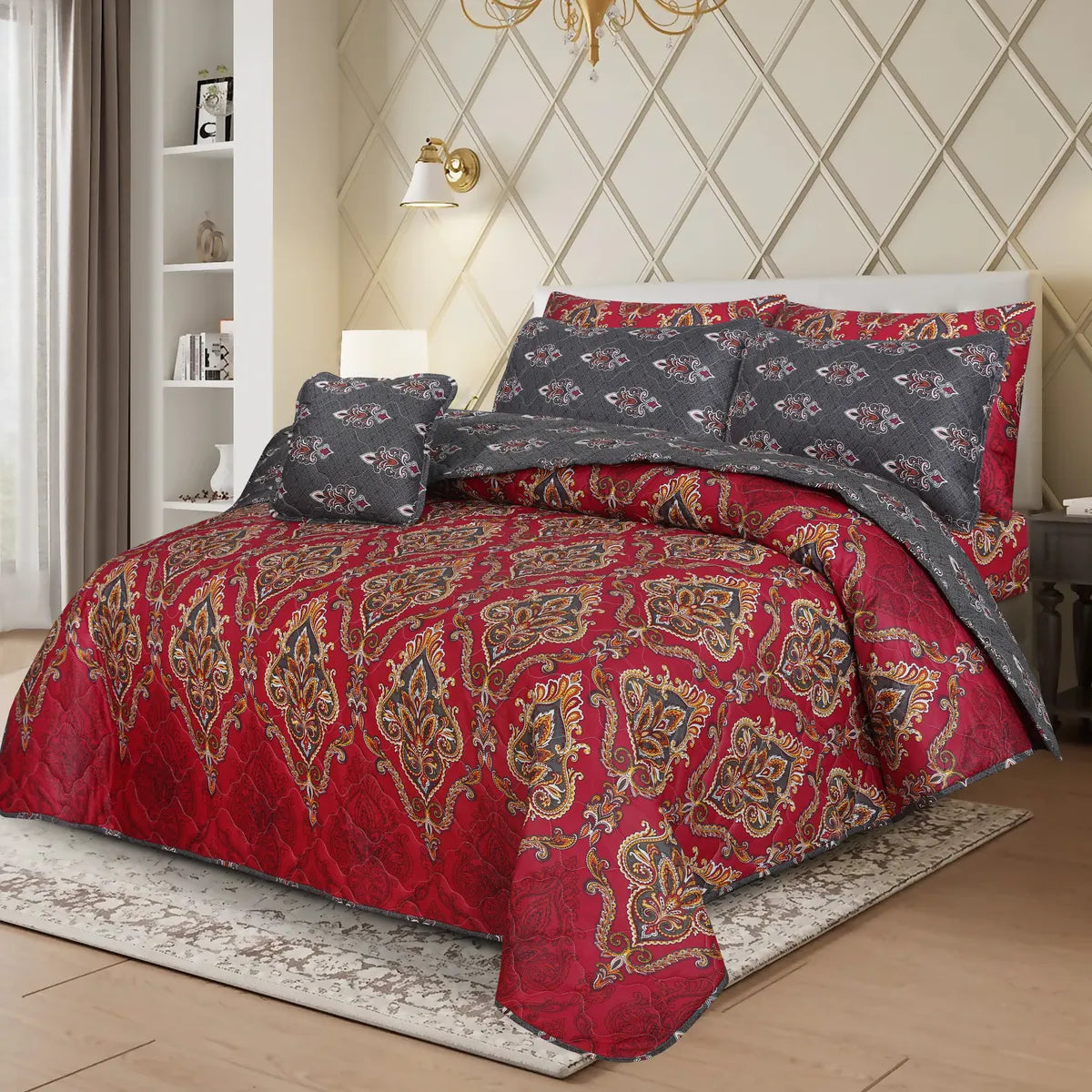 Noor - Comforter Set- 7 Pcs