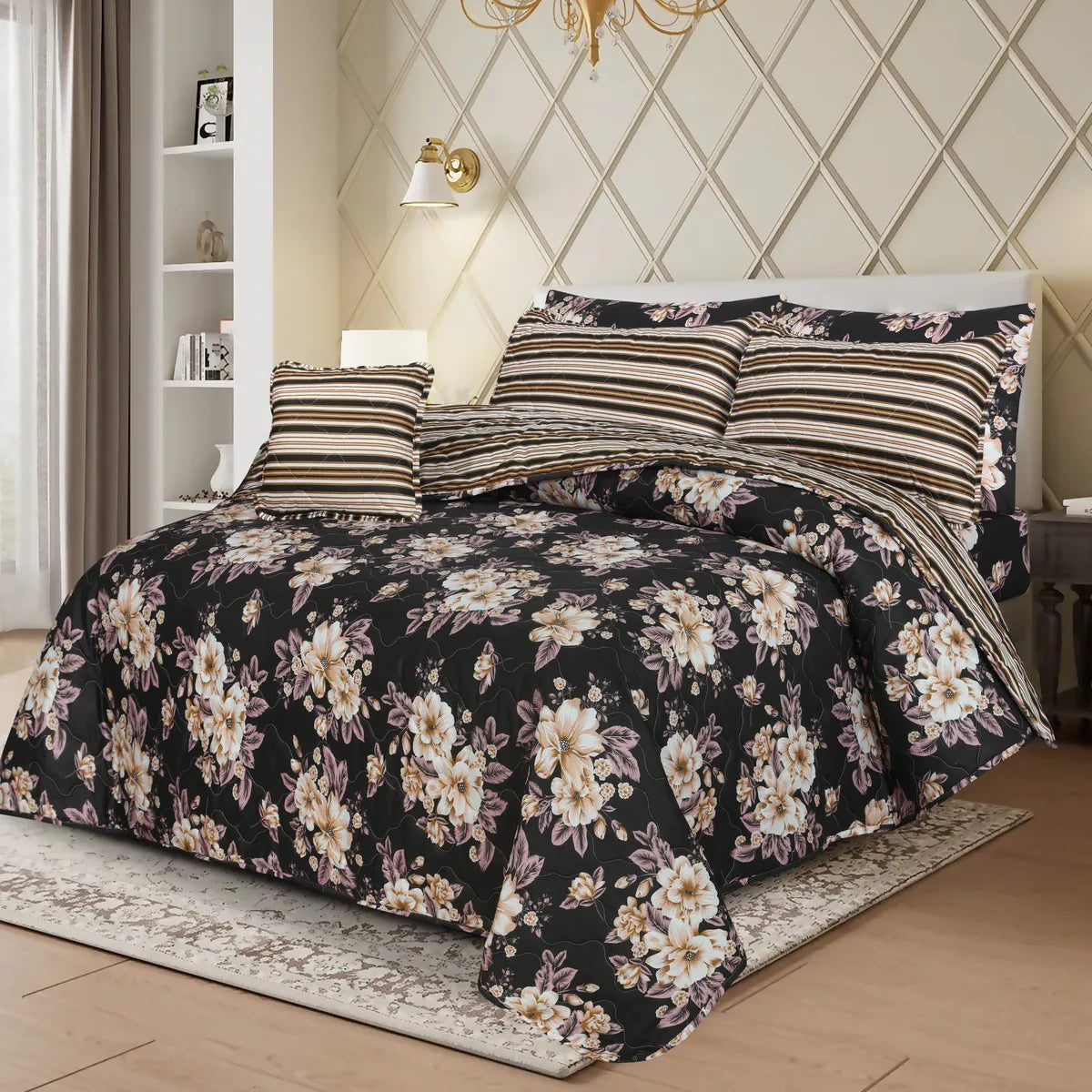 Saahil - Comforter Set- 7 Pcs