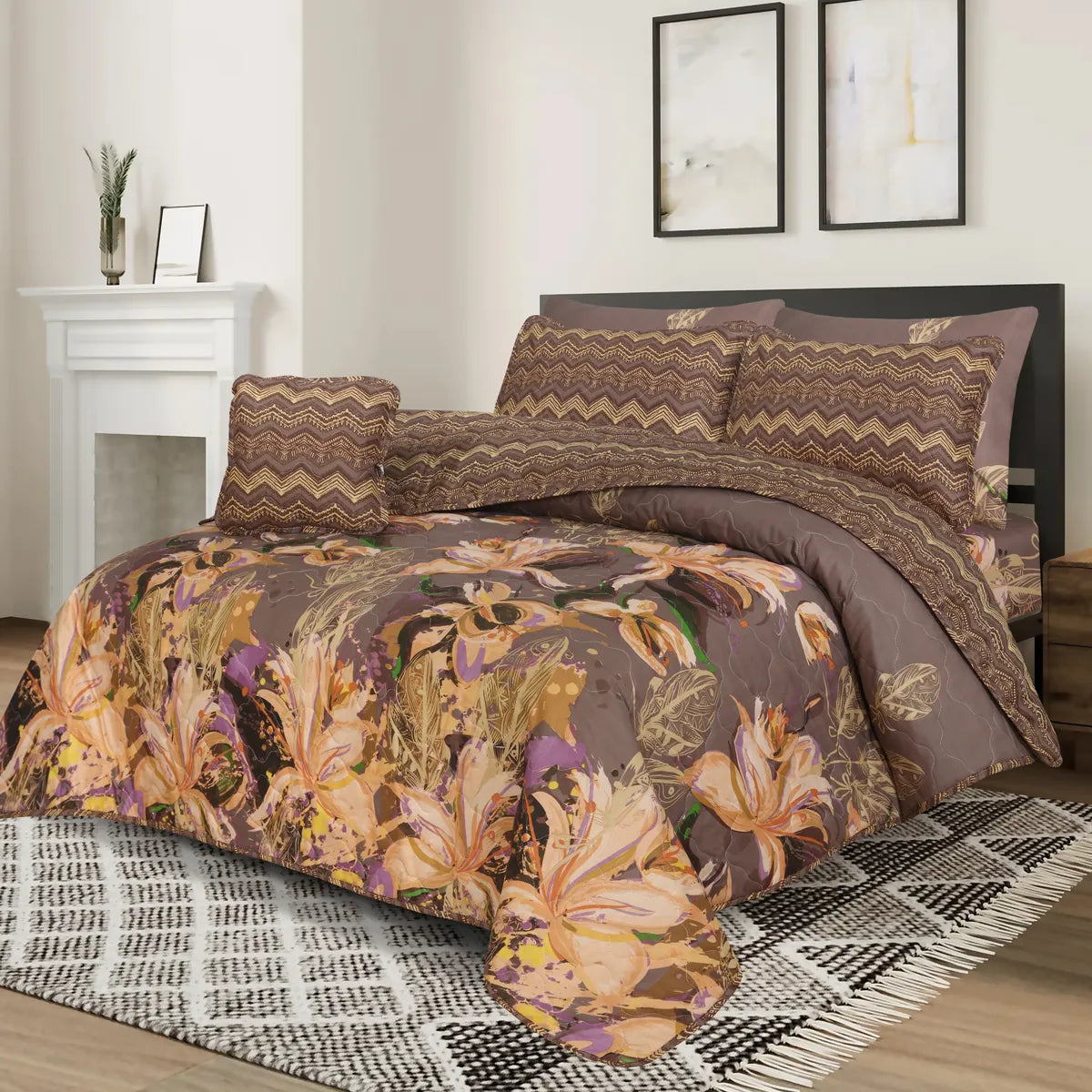 Soul - Comforter Set- 7 Pcs