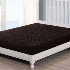 Black Quilted Mattress Protector - king